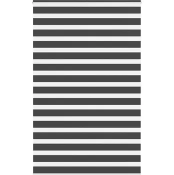 Roleta vidaXL Zebra roleta černá 140x200 cm šířka látky 135,9 cm polyester