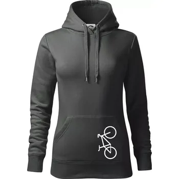 Dámská mikina Kolo na výšku - Mikina dámská Cape s kapucí - 2XL ( Tmavá břidlice (šedá se zeleným nádechem) )