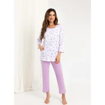 Pyžamo Regina 723 7/8 2XL-3XL Z25/26 dámské rozepínací fialová 3xl