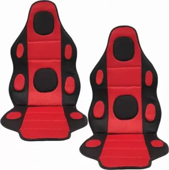 Potah sedadla 2x Autopotah do auta s magnety, černo-červený