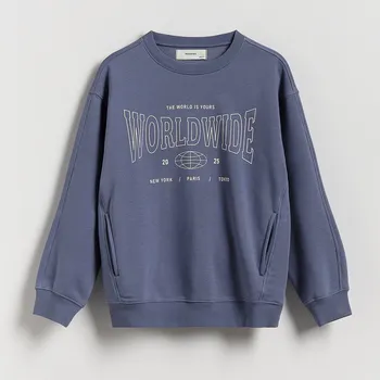 Chlapecká mikina Reserved - Mikina oversized - hroznová - 432CJ-48X - 432CJ-48X-128