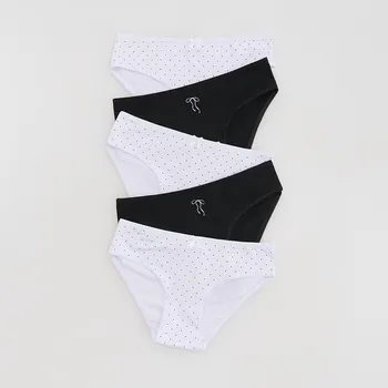 Dětská móda Reserved - Sada 5&nbsp;kalhotek s&nbsp;vysokým podílem bavlny - bílá - 247GE-00X - 247GE-00X-U14