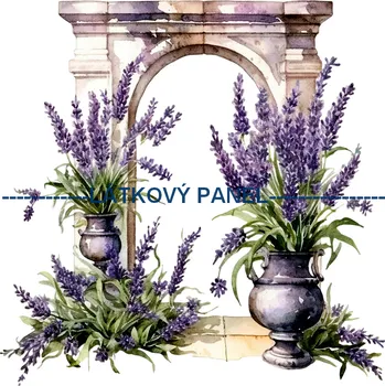 Látkový panel - Levandule - LE-35 Velikost: 30x30cm, Materiál: Bavlna