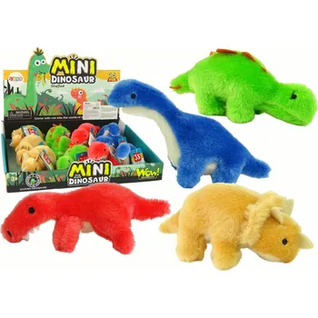 plyšák LEAN Toys Mini plyšoví dinosauři 4 druhy