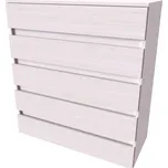 NÁBYTEK MIKULÍK s.r.o. Komoda TARA XXL - Moderní olšová komoda se 4 zásuvkami, 100x110 cm Šířka: 100, Výška: 110, Dekor: modřín latté