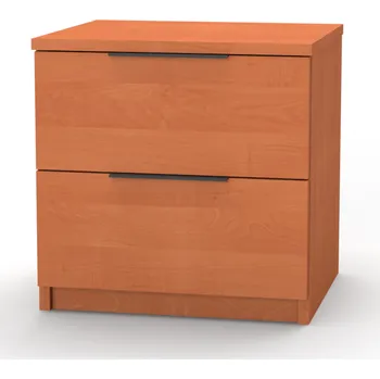 Noční stolek NÁBYTEK MIKULÍK s.r.o. VARIO - noční stolek, 45x45.5x40cm Dekor: olše, Úchytka: Černá Šířka: 45, Výška: 45.5, Dekor: olše