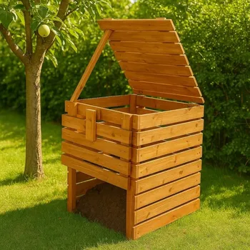 Kompostér Dřevěný kompostér 600 l, masiv z české truhlárny