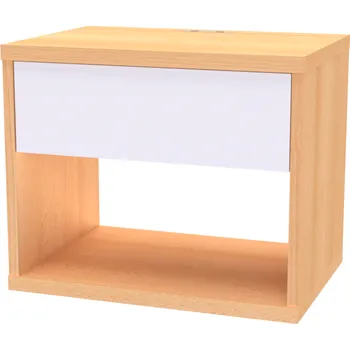 Noční stolek NÁBYTEK MIKULÍK s.r.o. SMART - noční stolek s USB nabíječkou, 50x41.5x35cm Dekor: olše Šířka: 50cm, Dekor: buk