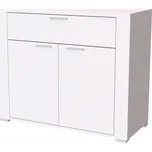 NÁBYTEK MIKULÍK s.r.o. Komoda ADEL 7, olše, 100x83cm, se zásuvkou a dvířky, Provence styl Šířka: 100, Výška: 83, Dekor: bílá struktura