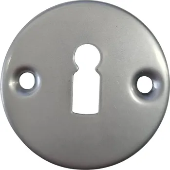 Dveřní kování Rozeta klíčová stříbrná / pár