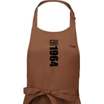 Kuchyňská zástěra Limited edition 1964 pruh - Pánská zástěra na vaření - Univerzální velikost ( Kakaová )