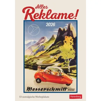 Kalendář Alles Reklame! Wochen-Kulturkalender 2026 - 53 nostalgische Werbeplakate (DE)