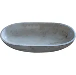 VOJA HOME Dekorativní mísa Zanoria – oválná, 29,5 × 12,5 cm Barva: Krémová hnědá (styl marble)