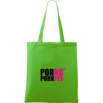 Nákupní taška PornYes - Taška bavlněná - 42 x 38 cm ( Apple Green )