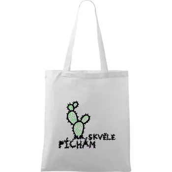 Píchám skvěle - Taška bavlněná - 42 x 38 cm ( Bílá )