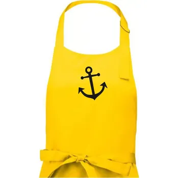 Kuchyňská zástěra Kotva - Dámská zástěra na vaření - Univerzální velikost ( Žlutá )