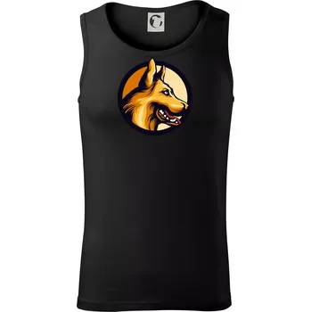 Pánské termoprádlo Německý ovčák - v kruhu - Tílko pánské Core - M ( Černá )