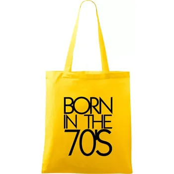 Born In The 70's - Taška bavlněná - 42 x 38 cm ( Žlutá )