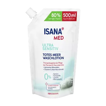 Mýdlo ISANA Med Tekuté mýdlo Mrtvé moře náhradní náplň 500 ml