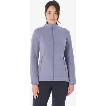 Pánská mikina QUECHUA Dámská turistická fleecová mikina MH 100 S FIALOVÁ