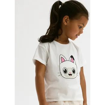 Reserved - Tričko Gabby's Dollhouse - krémová - 552FT-01X - 552FT-01X-116