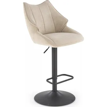 Barová židle Barová židle VANDA — kov, látka, béžová