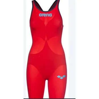 Dámské plavky Arena Plavky W POWERSKIN CARBON AIR2 červené otevřená záda Velikost: D32