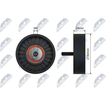 Napínací kladka, žebrovaný klínový řemen NTY RNK-BM-051