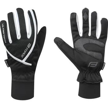 Cyklistické rukavice Rukavice zimní FORCE ULTRA TECH, černé (Barva černá, velikost XL)