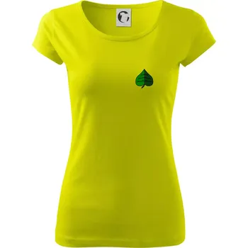 Dámské tričko Prší - Zelený - prso - Dámské triko Pure - XS ( Limetková )