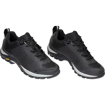 Pánské cyklistické tretry FORCE tretry HILL VIBRAM, černé vel.45