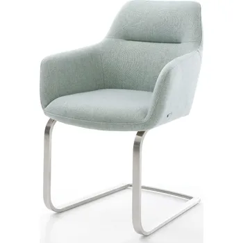 Jídelní židle DELIFE Jídelní židle Pejo-Flex Stripes mint jídelní židle plochá nerezová ocel taštičkové pružiny