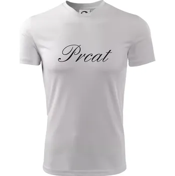 Pánské tričko Prcat (souložit vulgárně) - Pánské triko Fantasy sportovní (dresovina) - L ( Bílá )