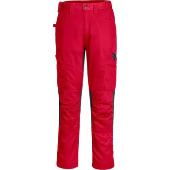 Pánské kalhoty PortWest | Kalhoty WX2 Eco Stretch Trade - Deep Red / 33 / L / červená