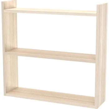 Knihovna NÁBYTEK MIKULÍK s.r.o. IVANA - závěsná polička, 70x67cm Dekor: olše Šířka: 70cm, Dekor: akácie světlá