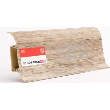 soklová lišta Obvodová soklová lišta plastová (pro PVC a vinyl) Graysland dub - 250cm