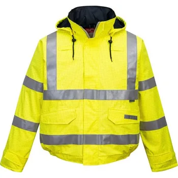 PortWest | Bomber Bizflame Rain Hi-Vis Antistatic - Yellow / XXL / 2XL / žlutá
