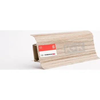 soklová lišta Obvodová soklová lišta plastová (pro PVC a vinyl) dub skalní - 250cm