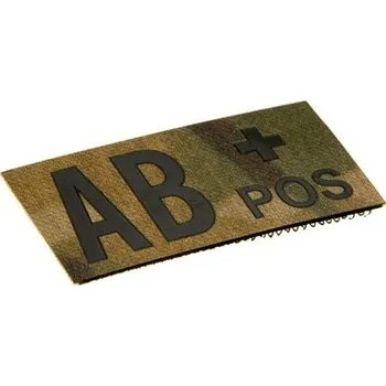 Nášivka Clawgear® Nášivka krevní skupina IR Clawgear®, Barva: Multicam®, Varianta: AB +