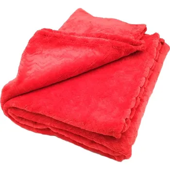 deka JAHU Deka mikroplyš 150x200cm - Textura-Červená-Vlny