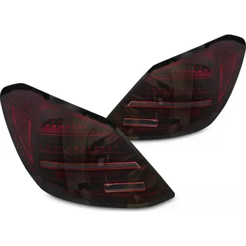 Zadní světlomet TUNING-TEC Zadní světla MERCEDES C-CLASS W205 14-21 černá/červená LED SEQ