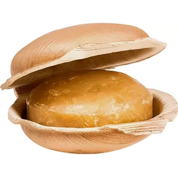 Mýdlo Holy Lama Ajurvédské mýdlo Kurkuma & Pačuli v palmovém listu 100 g