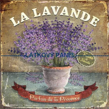 Látkový panel - Levandule - LE-25 Velikost: 15x15cm, Materiál: Kočárkovina