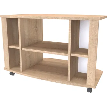 Televizní stolek NÁBYTEK MIKULÍK s.r.o. Hi-Fi stolek TOKIO s kolečky, 90x50x57 cm, olše, moderní design Šířka: 90, Výška: 57, Dekor: dub natur