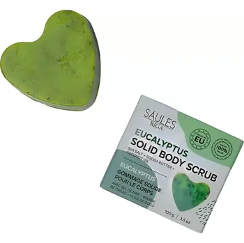 Mýdlo Saules Přírodní peelingové mýdlo Eukalyptus 100 g
