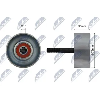 Napínací kladka, žebrovaný klínový řemen NTY RNK-NS-049