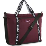 Dámská taška Puma AT ESSENTIALS SHOPPER UNI Vínová, Černá, Bílá