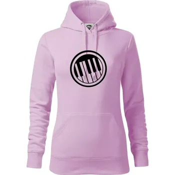 Dámská mikina Piano kruh - Mikina dámská Cape s kapucí - XS ( Orchid )