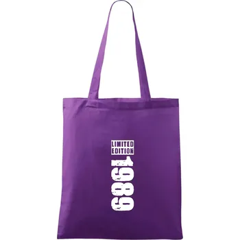 Limited edition 1989 pruh - Taška bavlněná - 42 x 38 cm ( Fialová )