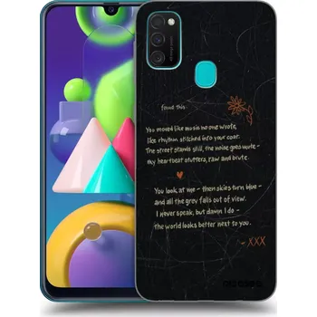 Pouzdro na mobilní telefon Picasee silikonový černý obal pro Samsung Galaxy M21 M215F - POET